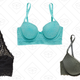 Halter Boho Bralette, $27 | Blakely Boho Lace Lightly Lined Bra, $35 | Emma Lace Trim Pushup Bra, $50